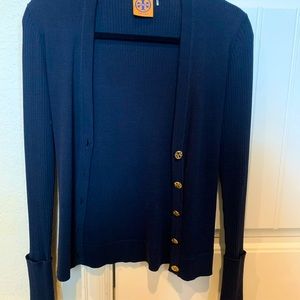 Tory Burch xs navy cardigan